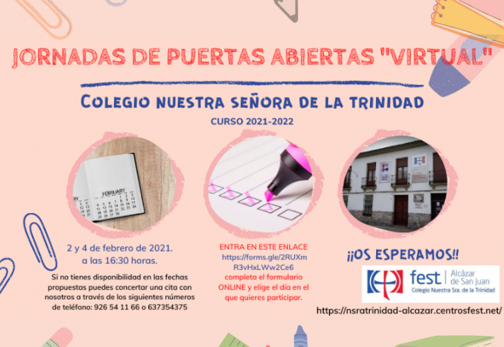 JORNADAS DE PUERTAS ABIERTAS "VIRTUAL" 2021